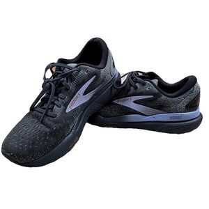 Brooks Womens Ghost 16 1204071B093 Black/Purple Running‎ Shoes Sneakers Sz 10 B